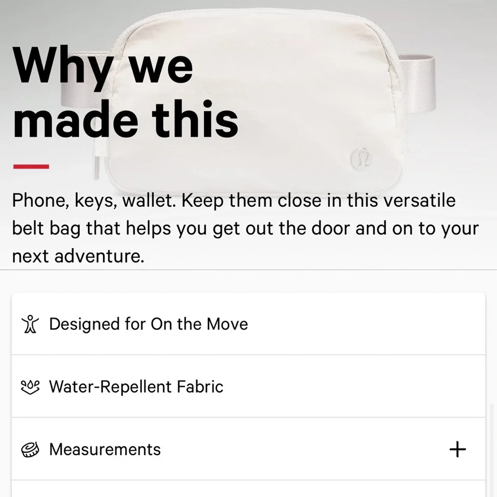 NEW ❤️ Lululemon • Everywhere Belt Bag Black - Picture 9 of 10